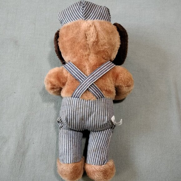 Vintage Knickerbocker Casey Jones Plush  Animals of Distinction Train Conductor - Picture 6 of 9